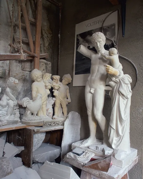 Framed Print : Alabaster Workshop Print, Volterra, Italy Framed Print : Alabaster Workshop Print, Volterra, Italy