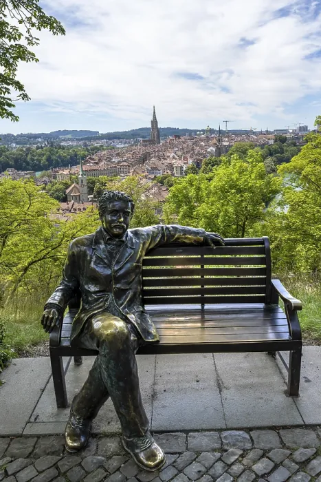 Framed Print : Albert Einstein sitting on a bench, Bern, Switzerland print Framed Print : Albert Einstein sitting on a bench, Bern, Switzerland print