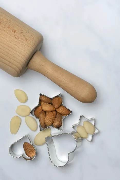 Framed Print : Almonds and Biscuit Cutters Print