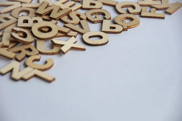 Framed Print : Alphabets on Print with Customizable Space