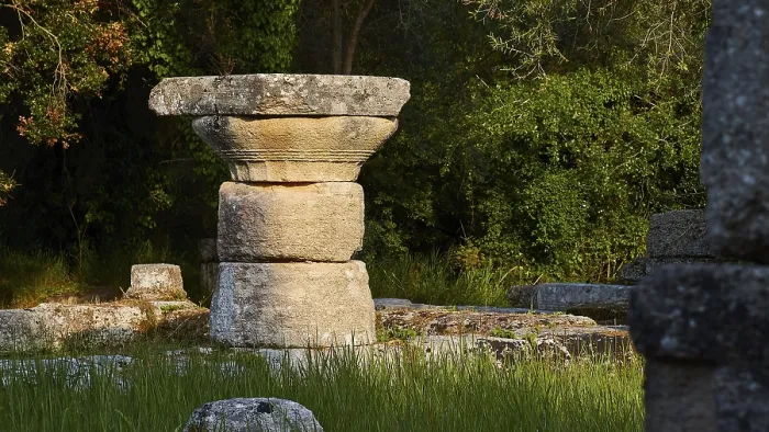Framed Print : Ancient Stone Column Print, Ancient Olympia, Greece Framed Print : Ancient Stone Column Print, Ancient Olympia, Greece