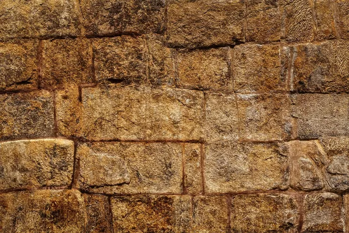 Framed Print : Ancient Stone Wall Texture Print