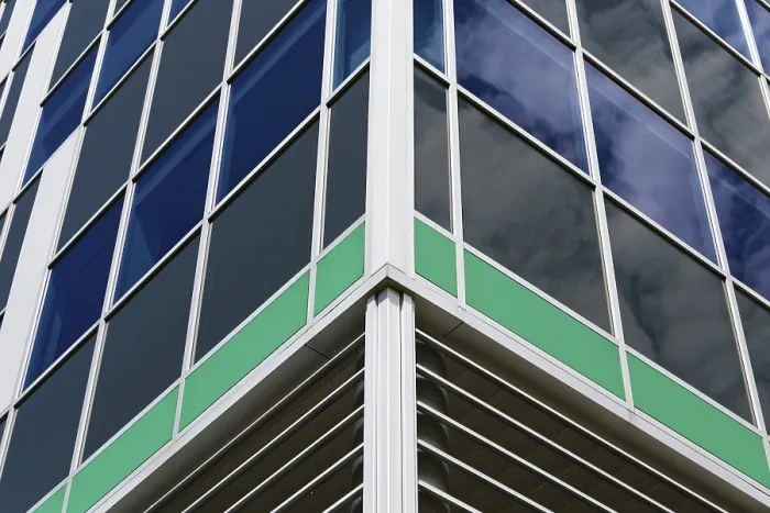 Framed Print : Modern Building Facade Print, Chateauguay, Quebec, Canada Framed Print : Modern Building Facade Print, Chateauguay, Quebec, Canada