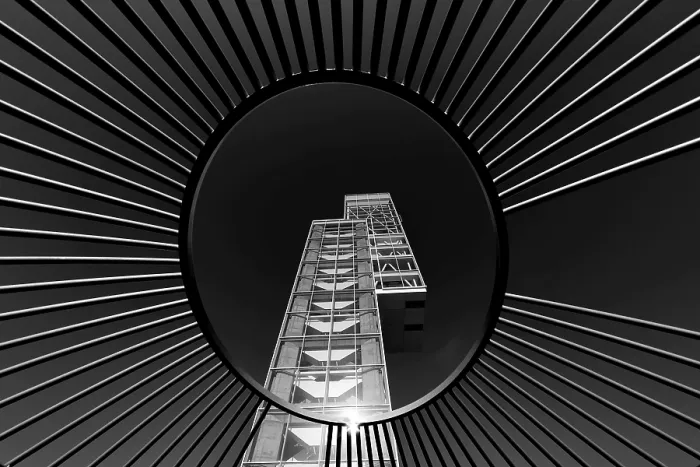 Framed Print : Black and White Print of Montreal Observation Tower Framed Print : Black and White Print of Montreal Observation Tower
