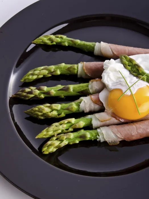 Framed Print : Asparagi with Fried Egg Print Framed Print : Asparagi with Fried Egg Print