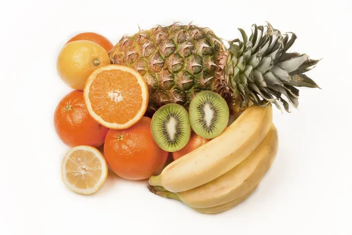 Framed Print : Assorted Fruits Print: Pineapple, Kiwi, Oranges and Lemon Framed Print : Assorted Fruits Print: Pineapple, Kiwi, Oranges and Lemon