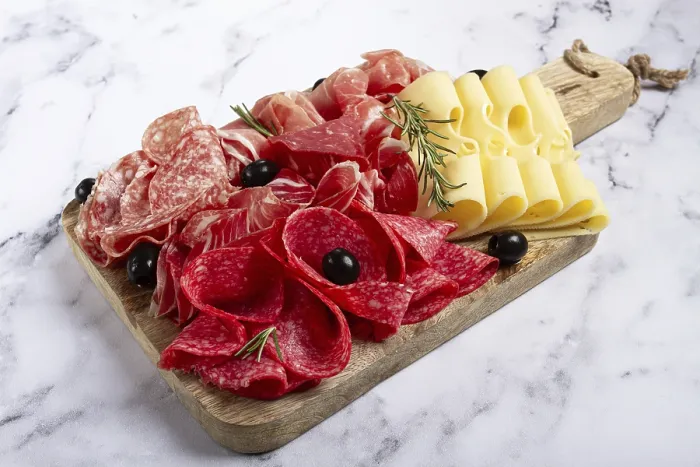 Framed Print : Assorted Meat and Cheese Print Framed Print : Assorted Meat and Cheese Print
