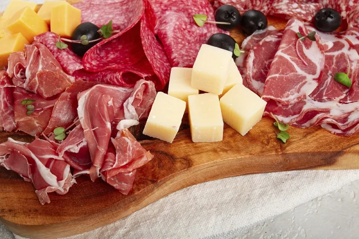 Framed Print : Assorted Sliced Meat Appetizer Print Framed Print : Assorted Sliced Meat Appetizer Print