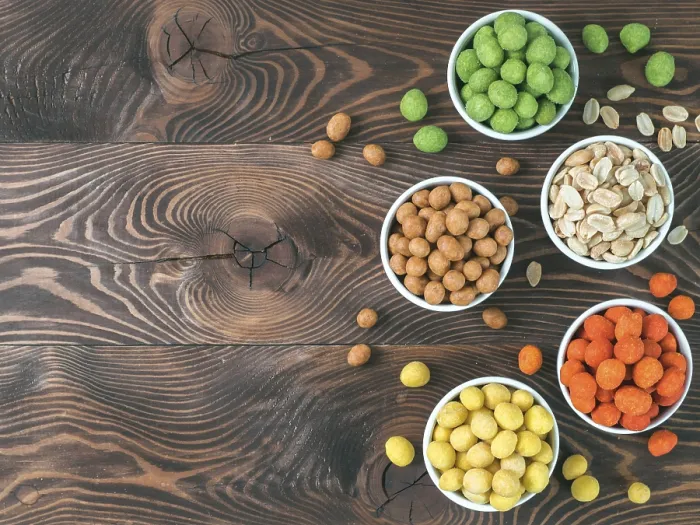 Framed Print : Print of Assorted Peanuts for Beer and Wine Framed Print : Print of Assorted Peanuts for Beer and Wine