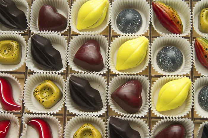 Framed Print : Assortment of Multi-Colored Exquisite Chocolates Print Framed Print : Assortment of Multi-Colored Exquisite Chocolates Print