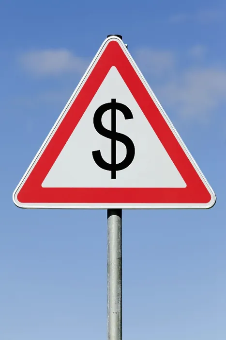 Framed Print : Attention! Dollar Zone Print Framed Print : Attention! Dollar Zone Print