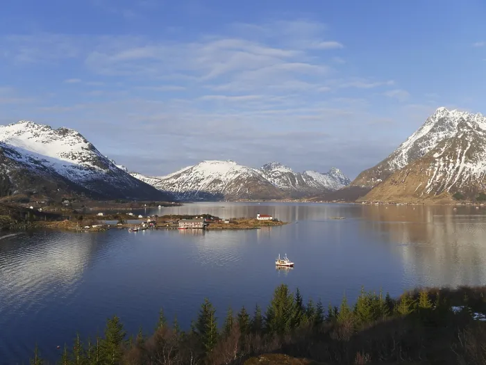 Framed Print : Austnesfjord Print from Lofoten Islands, Norway Framed Print : Austnesfjord Print from Lofoten Islands, Norway