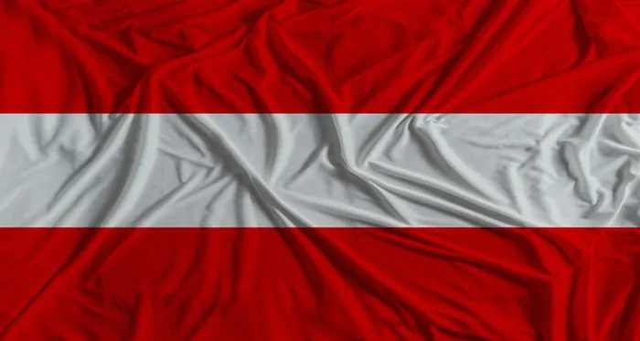Framed Print : Austrian Flag Print with Fabric Texture Background Framed Print : Austrian Flag Print with Fabric Texture Background