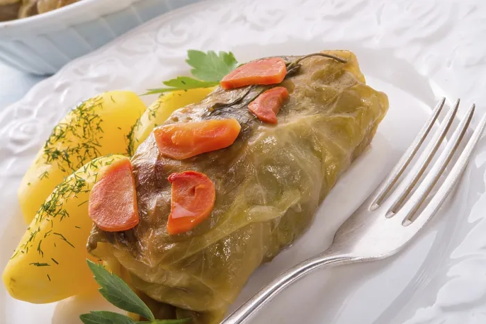 Framed Print : Baked Cabbage Rolls Print