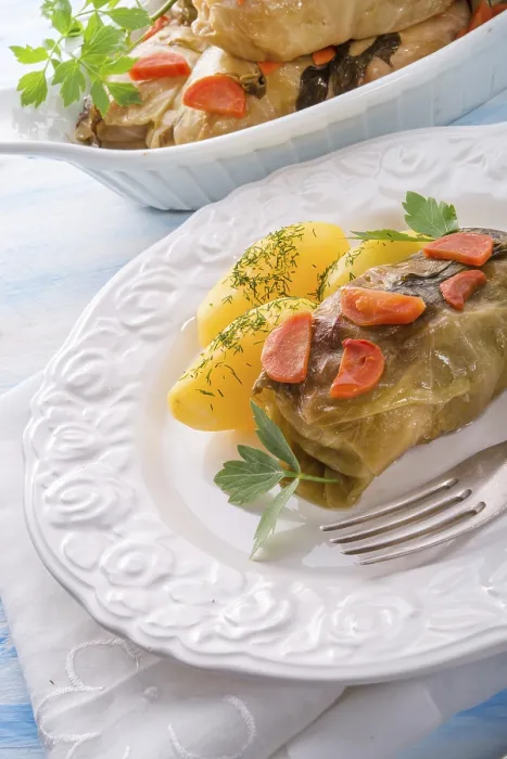 Framed Print : Baked Cabbage Rolls Print Framed Print : Baked Cabbage Rolls Print