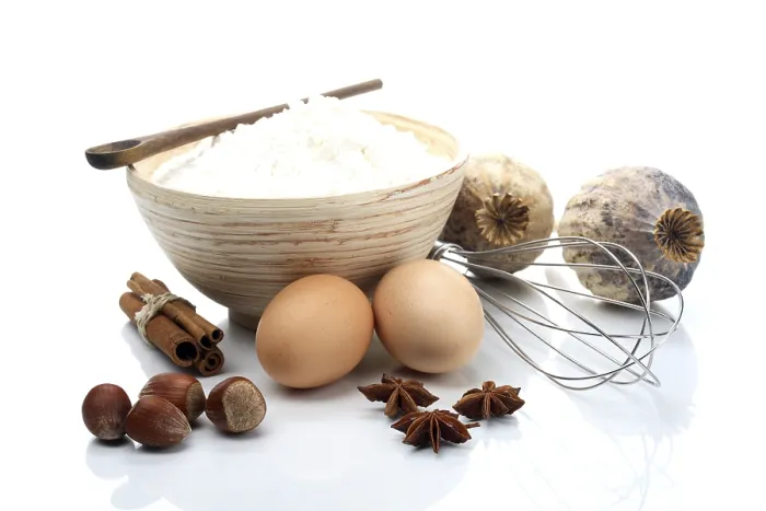 Framed Print : Baking Ingredients Print Framed Print : Baking Ingredients Print