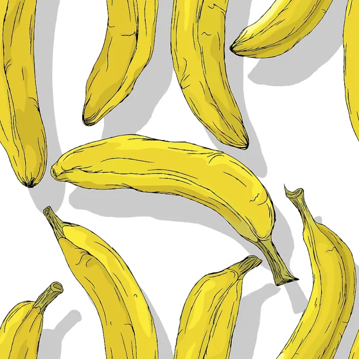 Framed Print : Bananas Repeating Pattern Print Vector Template Framed Print : Bananas Repeating Pattern Print Vector Template