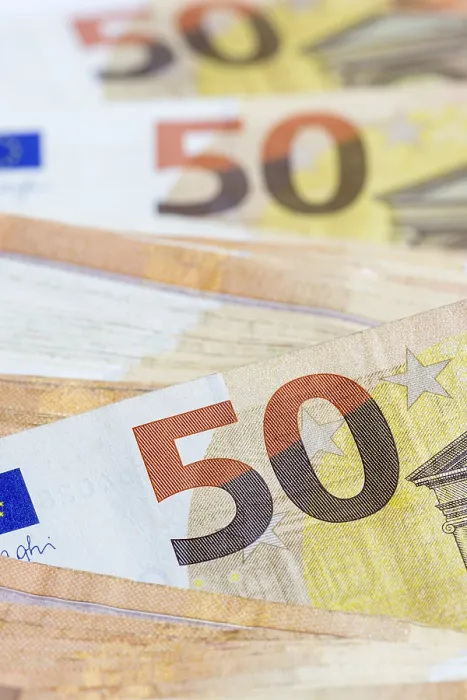 Framed Print : 50 Euro Banknote Print Framed Print : 50 Euro Banknote Print