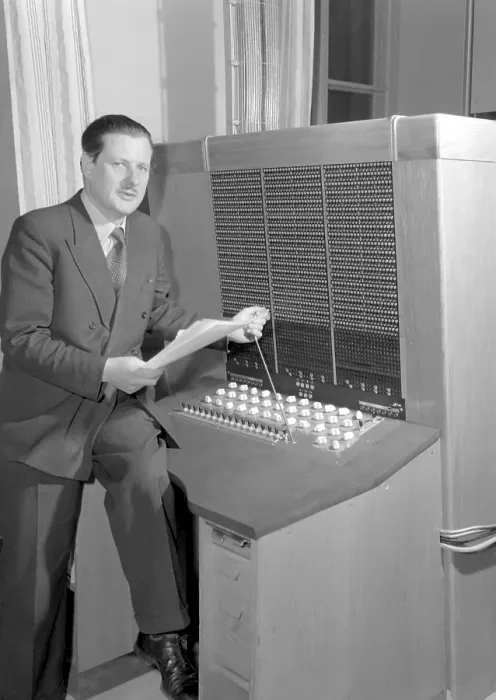 Framed Print : Print of the BARK computer, a 1950s electromechanical device Framed Print : Print of the BARK computer, a 1950s electromechanical device