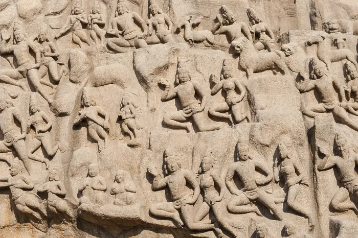 Framed Print : Bas-relief Descent of the Ganges Print, Mahabalipuram, India Framed Print : Bas-relief Descent of the Ganges Print, Mahabalipuram, India