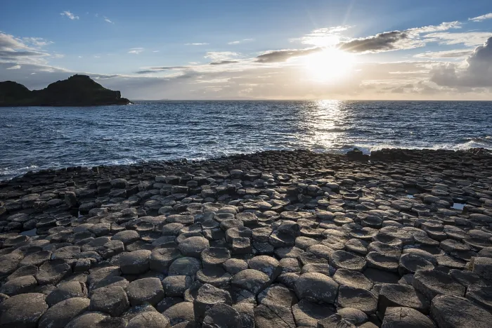 Framed Print : Basalt Columns Print, Giant's Causeway, Northern Ireland