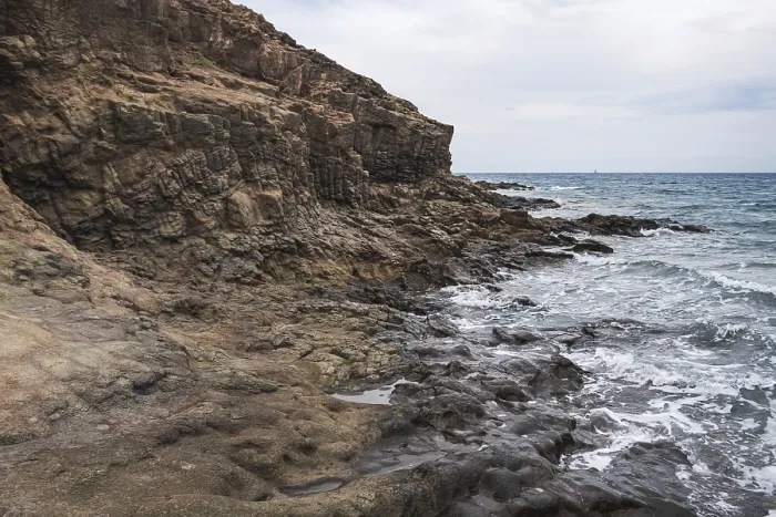 Framed Print : Basalt Columns Print, Cabo de Gata, Almeria, Spain