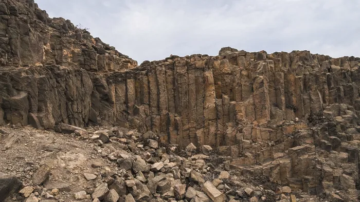 Framed Print : Basalt Columns Print, Cabo de Gata, Almeria, Spain Framed Print : Basalt Columns Print, Cabo de Gata, Almeria, Spain