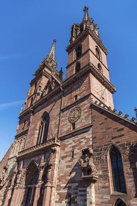 Framed Print : The Basel Minster, Basel Print Framed Print : The Basel Minster, Basel Print