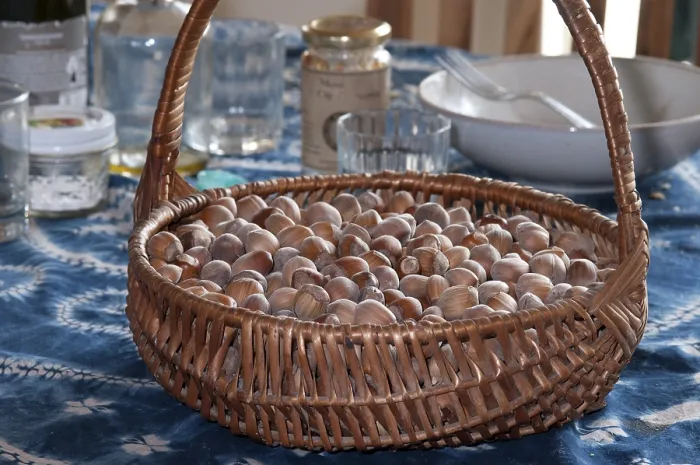 Framed Print : Hazelnuts on a Table Print Framed Print : Hazelnuts on a Table Print