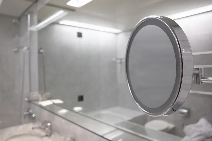 Framed Print : Bathroom with Mirror Print Framed Print : Bathroom with Mirror Print