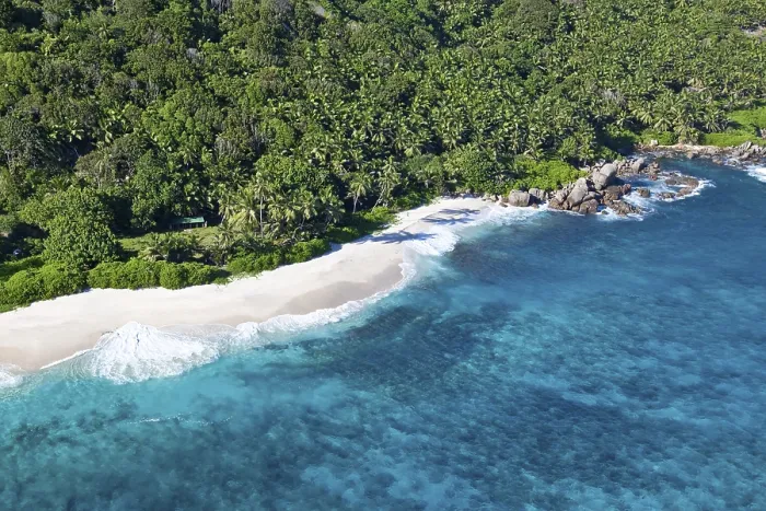 Framed Print : The Beach Anse Cachee at Pointe Golette Print, Seychelles Framed Print : The Beach Anse Cachee at Pointe Golette Print, Seychelles