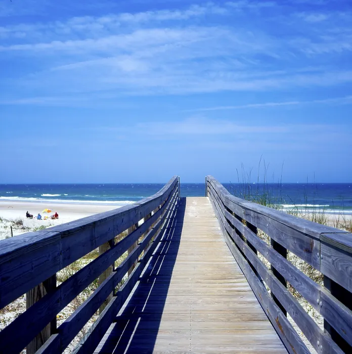 Framed Print : Beach Bridge Print Framed Print : Beach Bridge Print