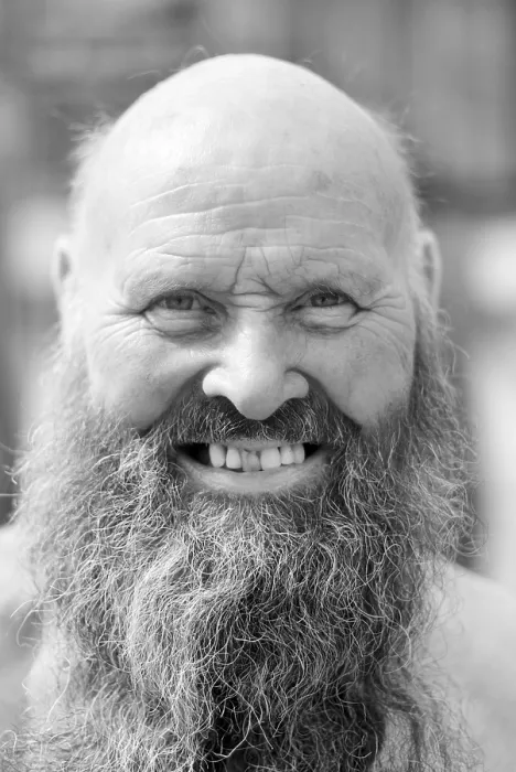 Framed Print : Bearded Man Print