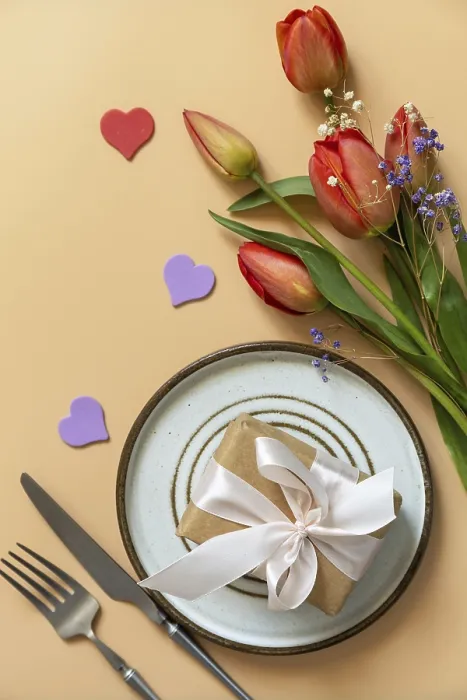 Framed Print : Beautiful Table Setting Mother's Day Print 2024
