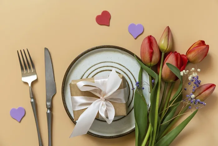 Framed Print : Beautiful Table Setting Mother's Day Print Framed Print : Beautiful Table Setting Mother's Day Print