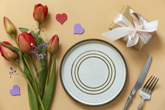 Framed Print : Beautiful Table Setting Print - Mother's Day Concept Framed Print : Beautiful Table Setting Print - Mother's Day Concept