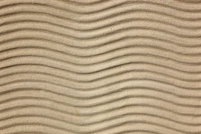 Framed Print : Beige Sand with Uniform Wave Patterns Print Framed Print : Beige Sand with Uniform Wave Patterns Print