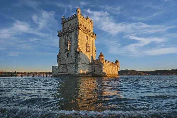 Framed Print : Belem Tower Print at Sunset on the Tagus River, Lisbon Framed Print : Belem Tower Print at Sunset on the Tagus River, Lisbon