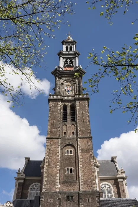 Framed Print : The Bell Tower of the Westerkerk Print, Amsterdam Framed Print : The Bell Tower of the Westerkerk Print, Amsterdam