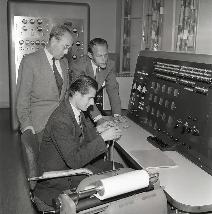 Framed Print : Print of BESK, Sweden's first electronic computer Framed Print : Print of BESK, Sweden's first electronic computer