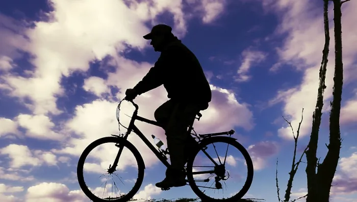 Framed Print : Biker at Sunset Print Framed Print : Biker at Sunset Print