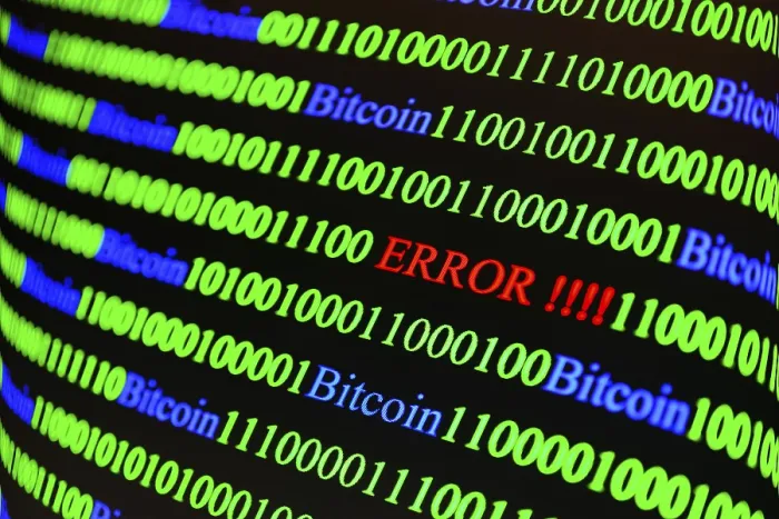 Framed Print : Binary Code Print with Error Indications Framed Print : Binary Code Print with Error Indications