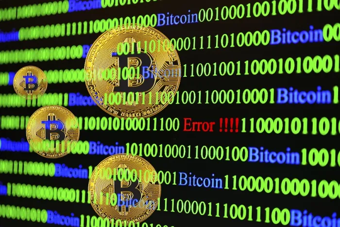 Framed Print : Bitcoin Binary Code Print: Error Message Framed Print : Bitcoin Binary Code Print: Error Message