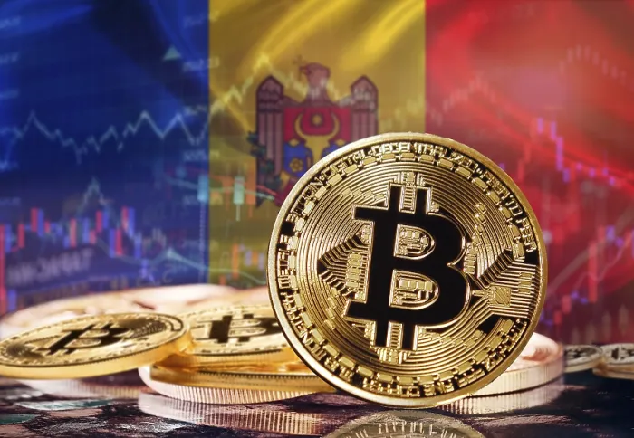 Framed Print : Bitcoin with Moldovan Flag Print Framed Print : Bitcoin with Moldovan Flag Print