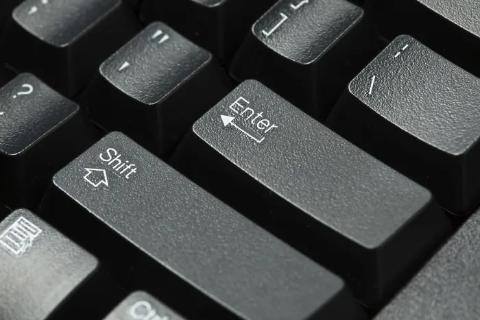 Framed Print : Black Computer Keyboard Print on White Background Framed Print : Black Computer Keyboard Print on White Background