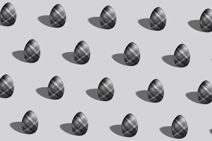 Framed Print : Black and Silver Minimal Easter Egg Print Framed Print : Black and Silver Minimal Easter Egg Print