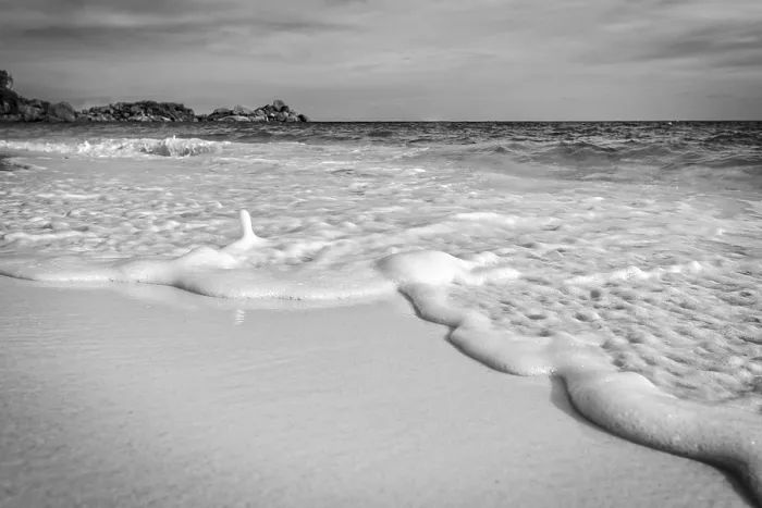 Framed Print : Black and White Beach Landscape Print Framed Print : Black and White Beach Landscape Print