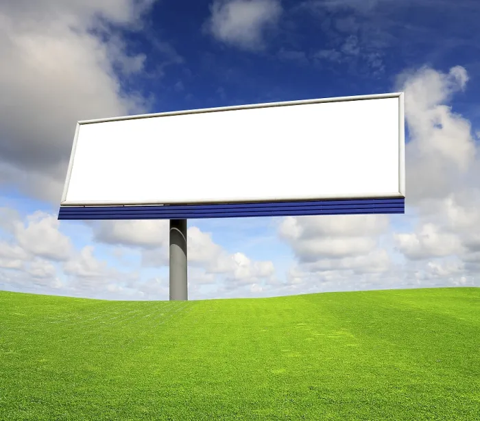 Framed Print : Blank Billboard Print Framed Print : Blank Billboard Print