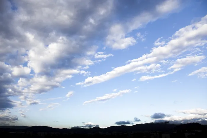 Framed Print : Blue, Cloudy Sky Print Framed Print : Blue, Cloudy Sky Print