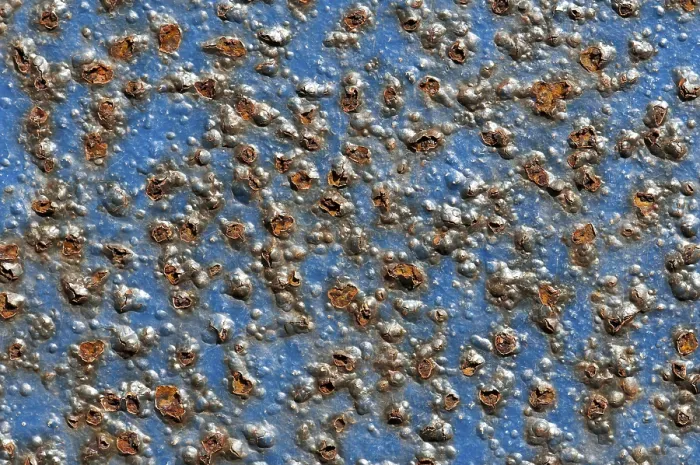 Framed Print : Blue-painted Metal Surface with Rust Print Framed Print : Blue-painted Metal Surface with Rust Print